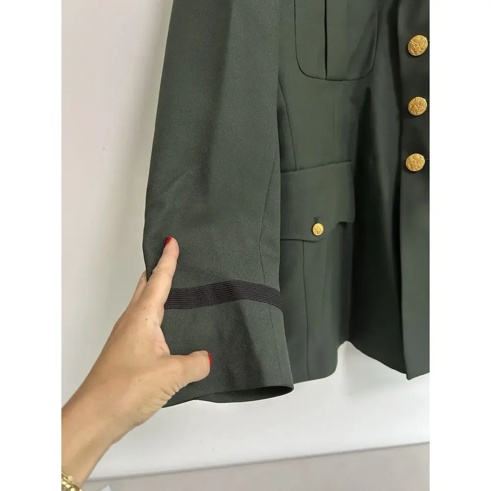 US Military Patriot Uniform Green Jacket Blazer Weintraub Bros 420R 104 Infantry